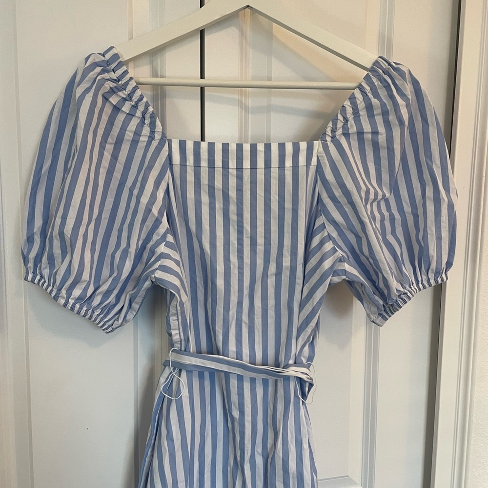 J Crew Puff Sleeve Midi Dress - Picture 8 of 11